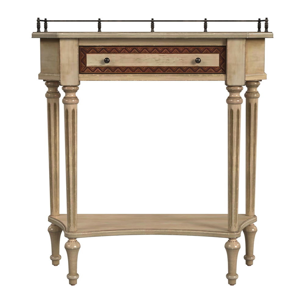 Butler Specialty Charleston Console Table – Vintage Wood With Drawer & Open Shelf, Perfect For Entryways & Living Rooms Beige Poplar Hardwood Solids,Oak Veneer,Resin,Fiberboard,Zinc 883424-butler