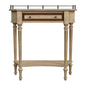 Butler Specialty Charleston Console Table – Vintage Wood With Drawer & Open Shelf, Perfect For Entryways & Living Rooms Beige Poplar Hardwood Solids,Oak Veneer,Resin,Fiberboard,Zinc 883424-butler