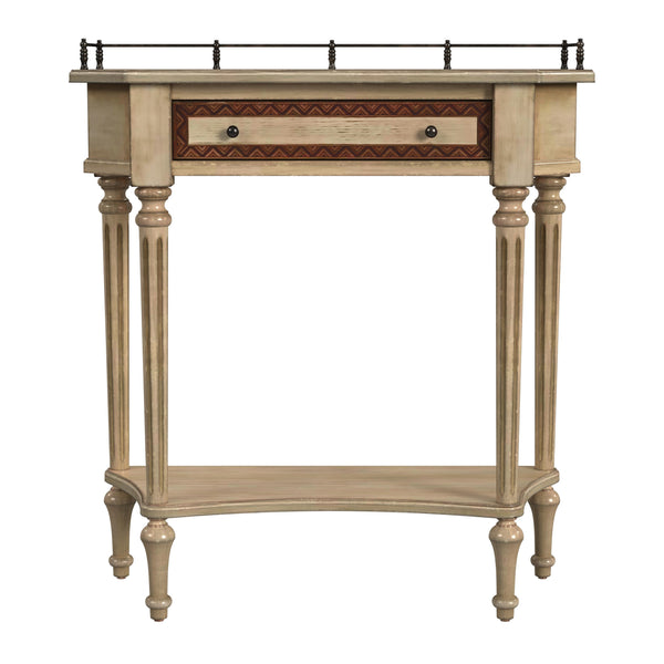 Butler Specialty Charleston Console Table – Vintage Wood With Drawer & Open Shelf, Perfect For Entryways & Living Rooms Beige Poplar Hardwood Solids,Oak Veneer,Resin,Fiberboard,Zinc 883424-butler
