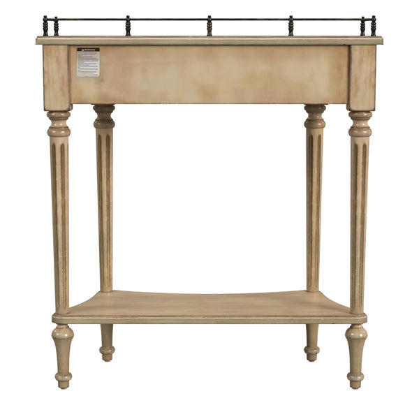 Butler Specialty Charleston Console Table – Vintage Wood With Drawer & Open Shelf, Perfect For Entryways & Living Rooms Beige Poplar Hardwood Solids,Oak Veneer,Resin,Fiberboard,Zinc 883424-butler