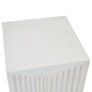 English Elm Mgo Tree Stump Side Table Lightweight Concrete Gray Wood Grain Finish Outdoor Indoor N776P372346W