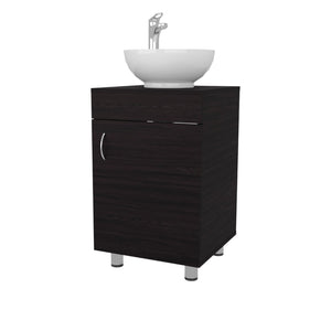 English Elm Wengue Bathroom Vanity With Integrated Vessel Sink, Spacious Storage, Modern Design For Small Spaces B062P303929-GIGA