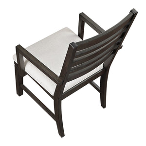 English Elm Classic 7-Piece Dining Set In Dark Espresso Finish With Extendable Table & Comfortable Chairs B011S01904