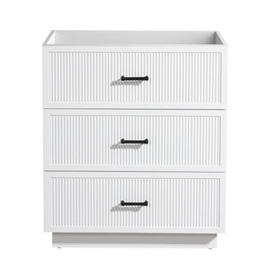 English Elm HK2305-30-WH 24" Floating Bathroom Vanity with Wall-Mount Design, Space-Saving Modern Sink Cabinet White W1550P168213