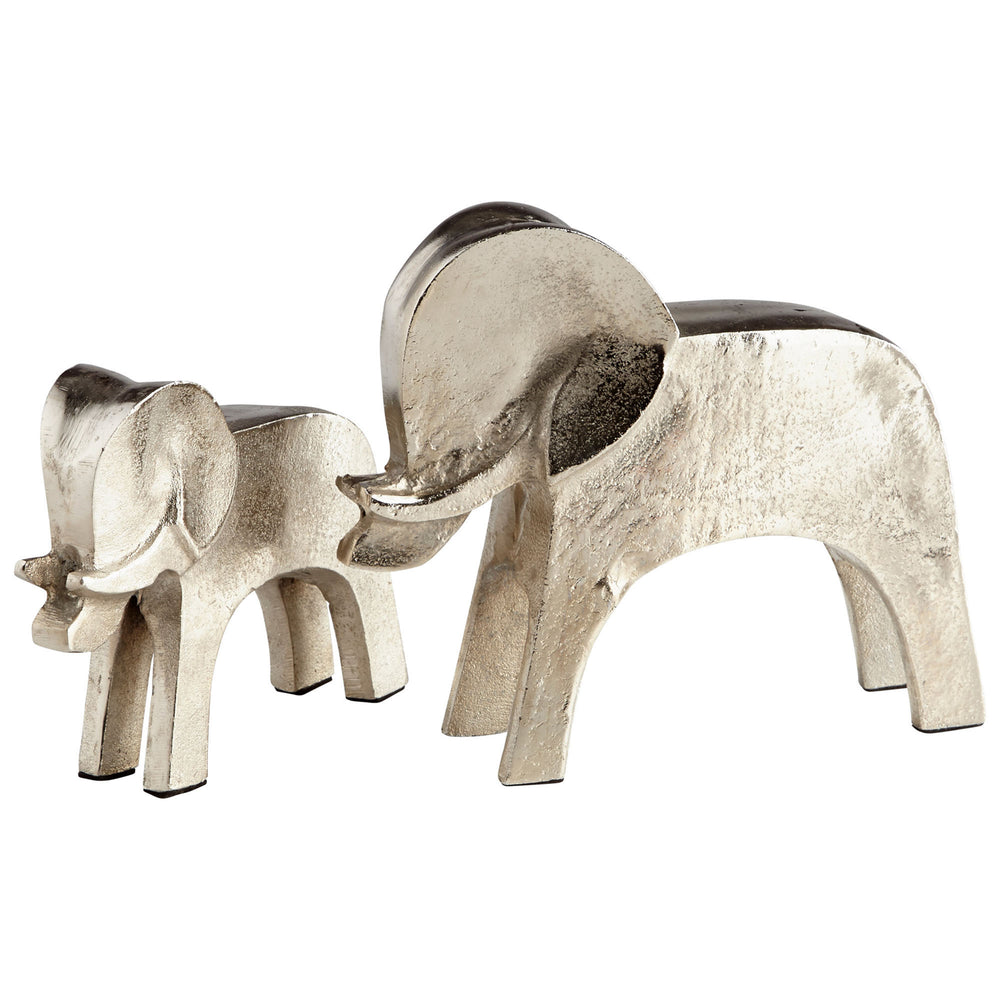 Tusk Tusk! Sculpture Raw Nickel 08884 Cyan Design