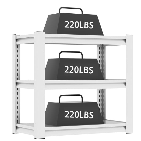 English Elm 20-30 Gallon Fish Tank Stand with Adjustable 3-Tier Metal Shelves, Heavy-Duty Stylish Rack for Home Office Antique White T2398P211228