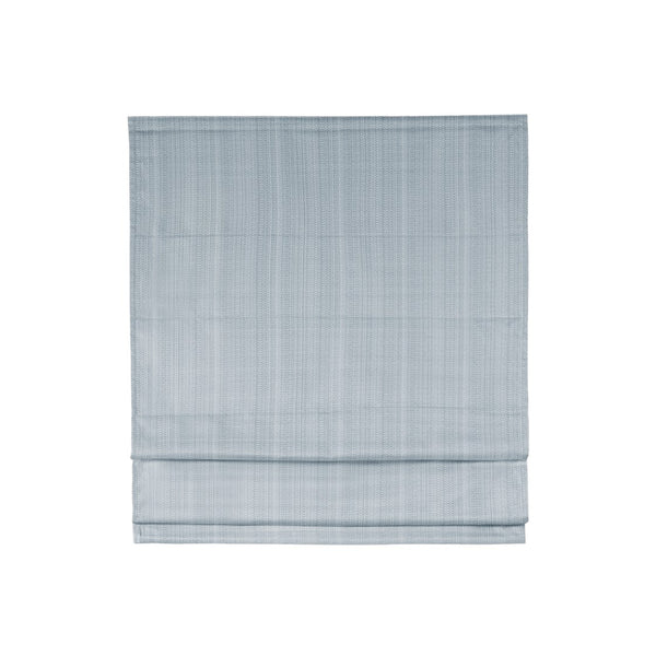 English Elm Basketweave Roman Shade with Thermal Foam Backing for Energy Efficiency, Cordless Easy Operation and Privacy Light Blue 11.42 L x 4.4 W x 7.48 H B035129723