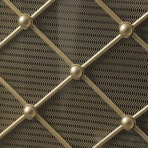 English Elm Christopher Knight Home® - FIRE Prater Iron Fireplace Screen - Black Finish Decorative Hearth Guard, Embers Protection, No Assembly Needed 61128.00GLD