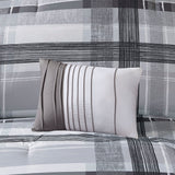 Intelligent Design Rudy Casual Plaid Comforter Set ID10-1329 Black