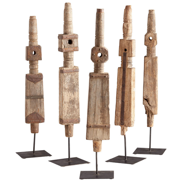 Rustic Todem Sculpture Rustic 08913 Cyan Design