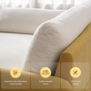 English Elm 50*43" Oversized Chenille Accent Armchair - Deep Seat Sofa Chair With Pillows For Cozy Living Room N723P235042L-GIGA