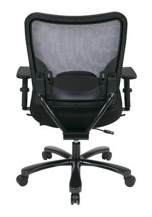 OSP Home Furnishings Big Tall Heavy Duty Ergonomic Office Chair with Mesh Back and 400 Lb Weight Capacity 75-7A773-231
