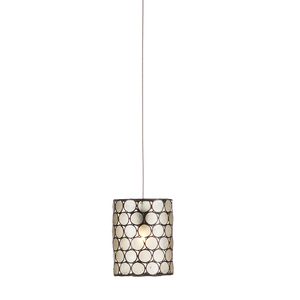 Regatta Captivating Multi-Drop Pendant Light with Natural Capiz Shell and Stunning Cupertino Finish