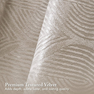 English Elm 10-piece California King Velvet Jacquard Comforter Set Layered Bedding with Microfiber Shams Champagne B035P482942