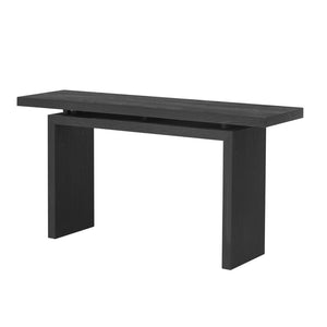 English Elm U_Style Modern Ash Veneer Console Table - Sleek, Minimalist Design For Entryway & Living Room Décor N711P241324B-GIGA