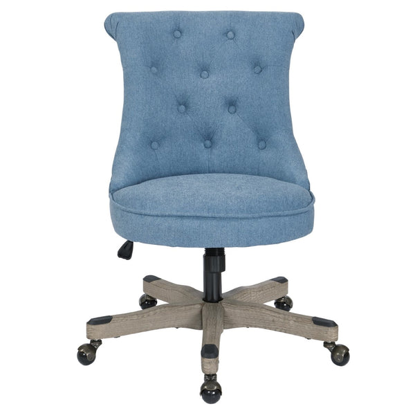 OSP Home Furnishings Hannah Tufted Office Chair Sky