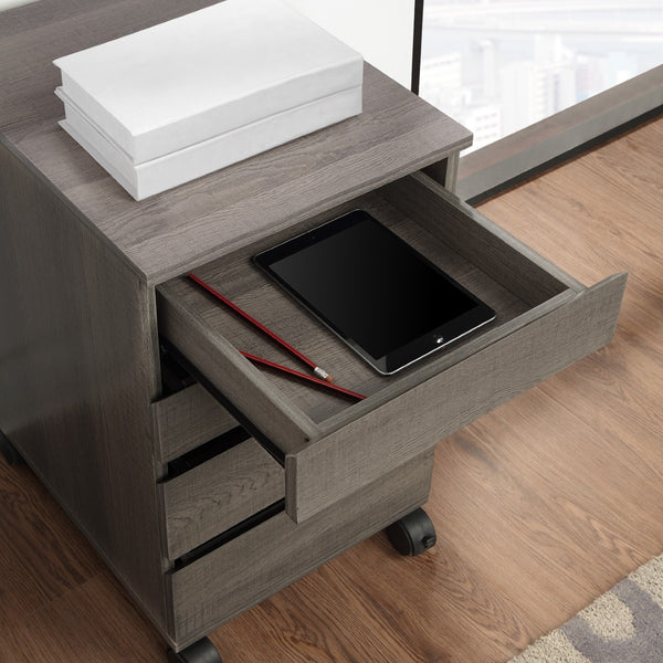 OSP Home Furnishings Holly Mobile Storage Cart Farm Oak