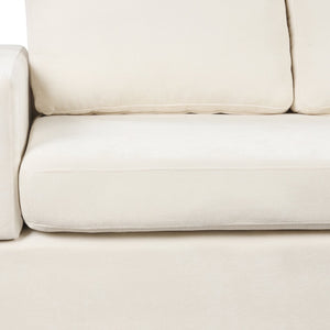 English Elm Christopher Knight Home® - 87.4" Sectional Sofa with Chaise, Chenille Upholstery, Reversible Armrests & Hidden Storage for Cozy Living Beige N763S000010A