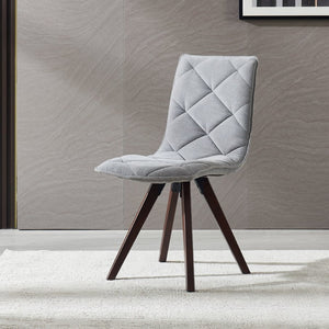 English Elm Dining Chairs Set of 2 Scandinavian Oak Leg Upholstered Seats for Modern Interiors W5630P456175