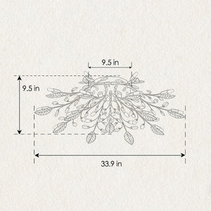 English Elm 15-light Matte Black Farmhouse Chandelier Seeded Glass Globes for Dining Room W5008P466520