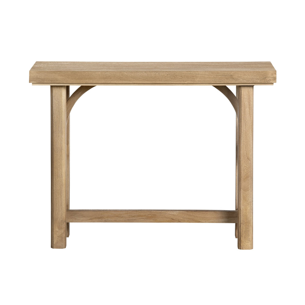 Crestview Collection Rustic Console Table - Timeless Solid Wood Accent With Dual-post Legs & Charming Design For Any Space Brown Solid Wood Cvfnr4834