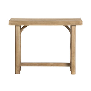 Crestview Collection Rustic Console Table - Timeless Solid Wood Accent With Dual-post Legs & Charming Design For Any Space Brown Solid Wood Cvfnr4834