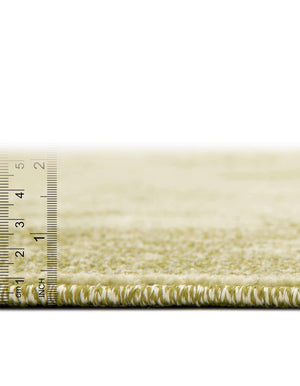 Unique Loom La Jolla Floral Machine Made Floral Rug Light Green, Green/Light Green 7' 10" x 7' 10"