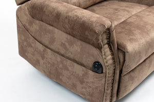 English Elm Power Lift Recliner modern velvet lift chair with remote, tufted wingback, ergonomic support, 350 lb capacity Coffee W547S00075