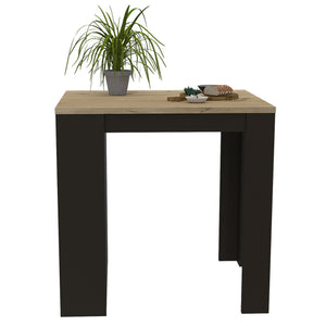 English Elm Kitchen Island Table With Two Legs And Three Stylish Side Shelves For Modern Storage Solutions B097S00132