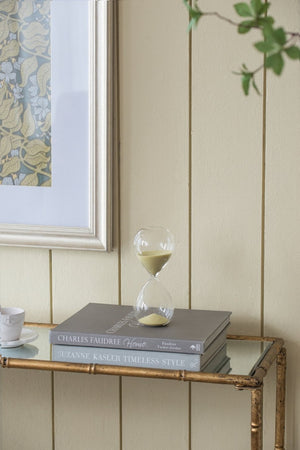 English Elm Set Of 2 Ferdinand 30-Minute Hourglasses - Elegant Bisque Sand Timers For Home & Office Decor W2078P278114-GIGA