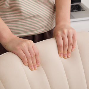 English Elm Ty Adjustable Office Chair - Ergonomic Khaki Velvet Swivel Chair With Memory Foam For Long Comfort W2311P199119-GIGA