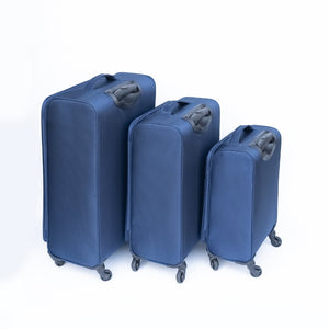 English Elm Oxford Cloth Softside Spinner Suitcase Waterproof Fabric Shell with Ergonomic Handle W2710P242519