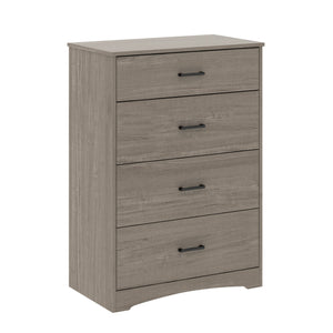 English Elm 4-Drawer Chest In Elegant Brown Finish - Stylish Storage Solution For Any Room, Compact & Durable B356P367766