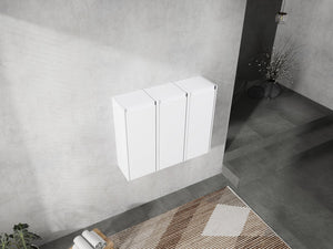 English Elm 12" Bathroom Side Cabinet - Space-Saving Design With Reversible Soft-Close Doors For Modern Storage W999S00279
