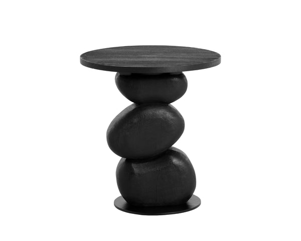 Sunpan Paplo End Table - Stylish Modern Design, Durable Wood Construction, Perfect for Any Living Space Black