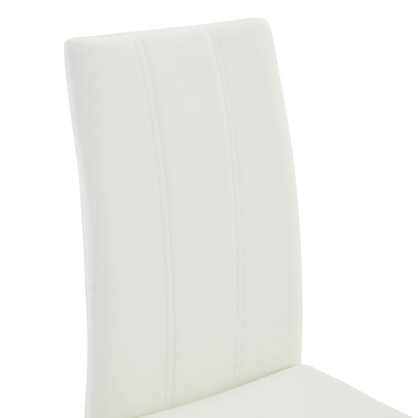 English Elm A Set of 2 Glam Faux Alligator Pvc Barstools with Crystal Buckle Detail Black,White W1512P491834