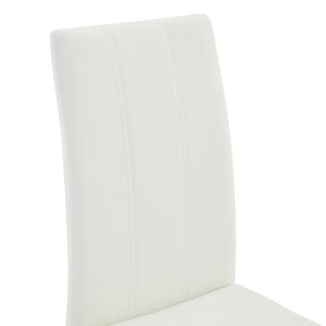 English Elm A Set of 2 Glam Faux Alligator Pvc Barstools with Crystal Buckle Detail Black,White W1512P491850