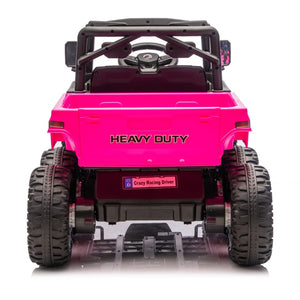 English Elm 24v 400w Six Wheel Kids Electric Dump Truck 4wd Remote Control Ride on Toy Pink W1578P353181