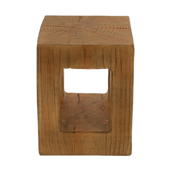 English Elm Mgo Handcrafted Side Table with Faux Wood Grain Finish for Living Room or Bedroom N772P408185W