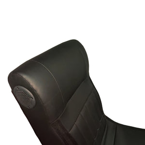 English Elm Foldable Gaming Chair with Bluetooth Speakers, RGB LED Ambience, Vibration Massage & USB Charging Port W311P263541