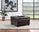 OSP Home Furnishings Detour Strap Ottoman Espresso