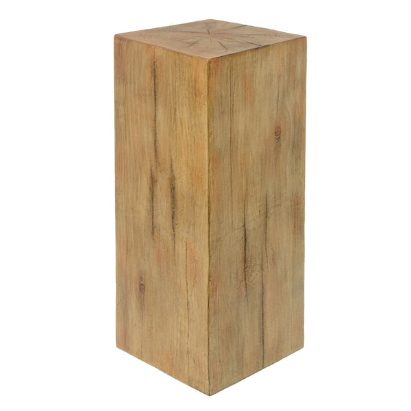 English Elm Christopher Knight Home® - Retro Square-Column Side Table Set with Wood-Look MGO Finish, Stackable End Tables for Living Room Natural N770S372N98N99N