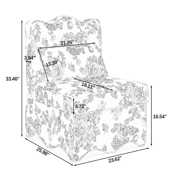 English Elm Flannel Red Dining Chair with Plush Cushion & Lumbar Pillow, Wood Frame, Plywood Seat, 25"x26" W487P228749