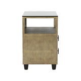 Pendry Nightstand Gold, Black 370022 Chelsea House