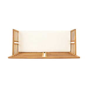 English Elm Caydon Outdoor Loveseat Solid Acacia Hardwood Open Slat Frame Patio Bench Seating 56818.00WTC
