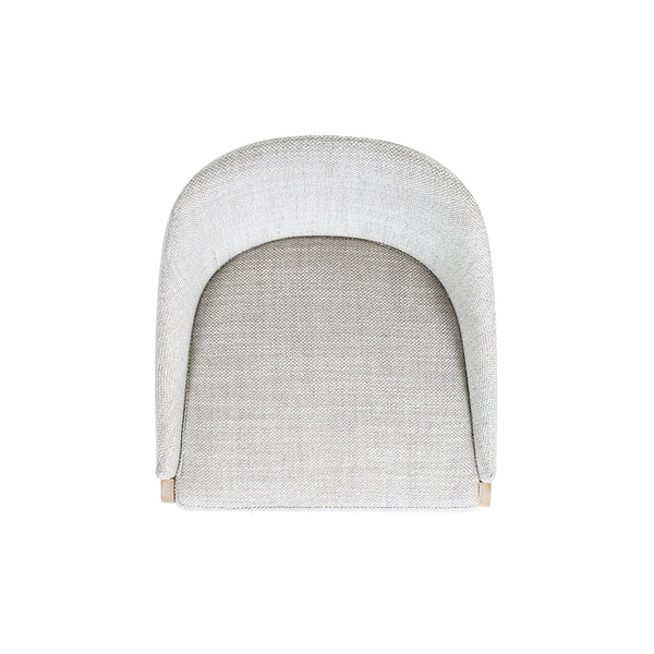 English Elm Jennifer Taylor Home - Newport 30.5" Coastal Curved Back Barstool Gray Upholstered Counter Height Rustic Poplar Finish Chic Comfort B2719P391775