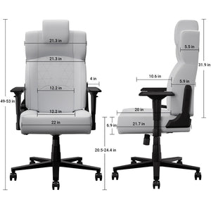 English Elm Bestoffice Ergonomic High Back Pu Leather Gaming Chair with Lumbar Support and Flip Arms W1739P327839