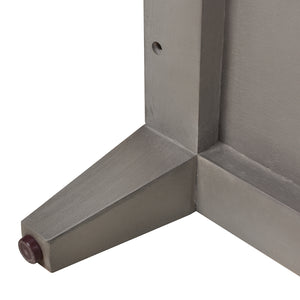 English Elm Jennifer Taylor Home - Dauphin 71" TV Stand Console Table in Grey Cashmere Wood with Gold Accents, Ample Storage, Assembled B2719P238490