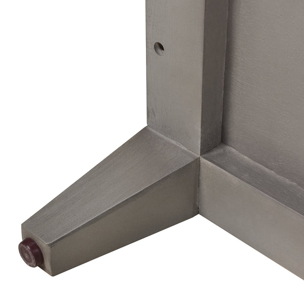 English Elm Jennifer Taylor Home - Dauphin 71" TV Stand Console Table in Grey Cashmere Wood with Gold Accents, Ample Storage, Assembled B2719P238490