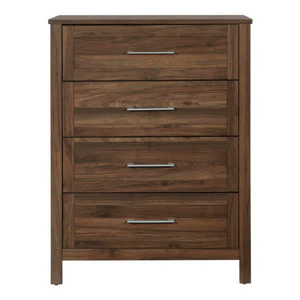 OSP Home Furnishings Stonebrook 4-Drawer Chest Classic Walnut